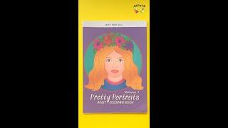 Pretty Portraits (Vol. 1) Coloring Book Flip Through | Adult Coloring #art #coloring #coloringbook