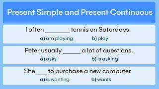 Present Simple or Present Continuous? Grammar Quiz