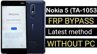 Nokia 5 (TA-1053)  FRP Bypass || Google Account Unlock Without Pc New Method 2023