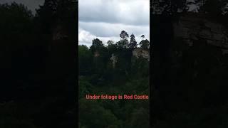 Under foliage is Red Castle - tours soon #trekking #vegantrekking #itshappeningnow #vegannow