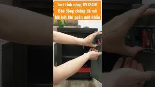 Test tính năng báo động và mở két sắt khi quên mật khẩu|Két sắt Việt Tiệp