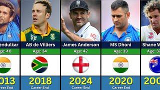 GOODBYE - Best Cricket Players Who Have Retired (1990 - 2024)