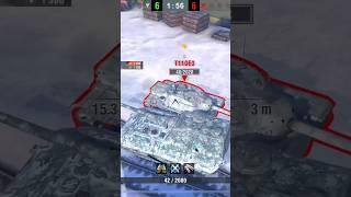 Jagdpanzer E100 | 3 Kills & 7299  DMG | #worldoftanksblitz #wotblitz #shorts #танки