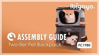 Assembly Guide | FC1980 Two-Tier Pet Backpack_ Assembly Guide | IBIYAYA