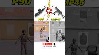 p90 vs ump45 Damage             #bgmi #pubgmobile #p90 #ump45 #awm #s12kclutch #newroyalpass #m1014
