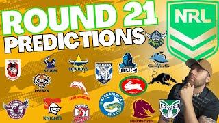 NRL Round 21 Predictions 2024  NRL Round 21 Tips