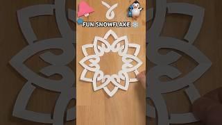 HOW TO MAKE FUN SNOWFLAKE TUTORIAL | DIY FUN SNOWFLAKE STEP BY STEP PAPERCRAFT INCL ART