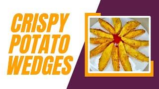 How to make Crispy Potato Wedges , no oven | Crispy Potato wedges | Easy Tasty Snack Recipe