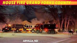 BREAKING NEWS: House Fire In Grand Forks County, ND