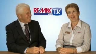 RE MAX Operations Manager, Vicki Veaney with Geoff Baldwin