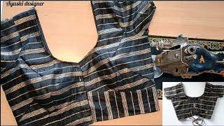 Perfect 4 tucks blouse cutting and stitching very easy|34"size 4 tucks blouse tutorial for beginners