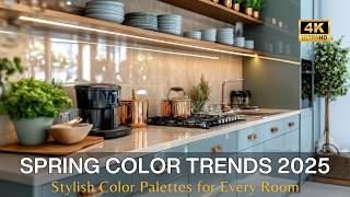 Spring Color Trends 2025: Modern Interior Design Color Palettes for Every Room in Your Home