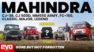 All Mahindras leading up to Thar Roxx | Gone But Not Forgotten special | @evoIndia