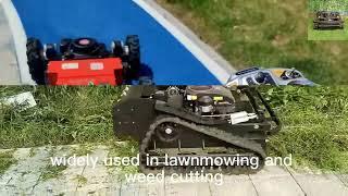 remote control crawler mowing machine made by Vigorun Tech,Vigorun caterpillar weed reaper