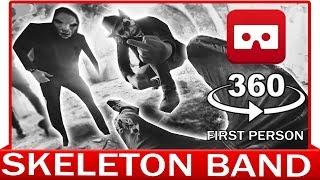 360° VR VIDEO - SKELETON BAND - HORROR VIRTUAL REALITY 3D