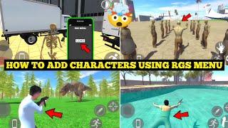 Indian Bike Driving 3D RGS Menu Use Kaise Kare | New Update Pumpkin Man Code | Harsh in Game