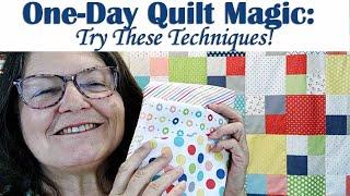 One-Day Quilt Magic: Master the Gorgeous 4-Patch Quilt!