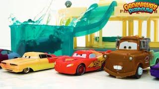 Color Changing Disney Cars Learning Video for Kids - Race Day Fun!