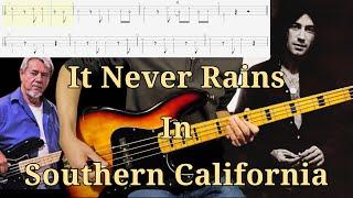 Albert Hammond   It Never Rains In Southern California Bass Cover W Backing Track & Tabs