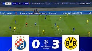 GNK Dinamo Zagreb gegen Borussia Dortmund [0-3] | UCL 2024/25 | Spielen Höhepunkte!