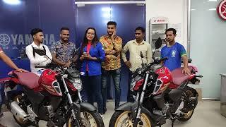 Delivered Yamaha FZS V3 Deluxe at a time 2 Units. #greenmotors #ItsYamaha #RevsYourHeart