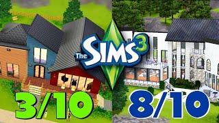 Judging and Rating Every EA Build in the Sims 3 Sunset Valley