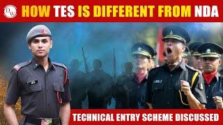 TES and NDA Difference | All about TECHNICAL ENTRY SCHEME ️🪖