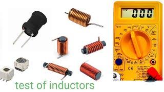 how to test an inductor  by using a multimeter