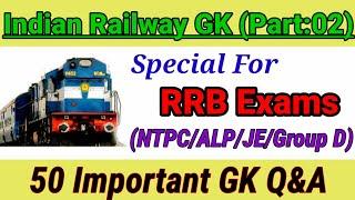 Indian Railway GK|Railway NTPC GK|General Knowledge Questions & Answers|RRB Exam GK|Railway Exam GK