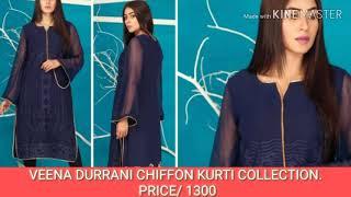 2019 Kurti Collection "Veena Durrani" By: ZOHAN TEXTILE