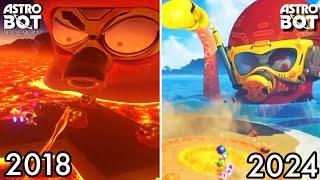 ASTRO BOT Octopus Boss Fight Comparison | ASTRO BOT: Rescue Mission (PS4) 2018 vs. 2024 (PS5 4k)