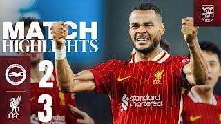 BRILLIANT Gakpo Double & Diaz Goal! Brighton 2-3 Liverpool | Carabao Cup