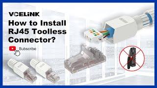 How to Install RJ45 Toolless Connector? | VCELINK