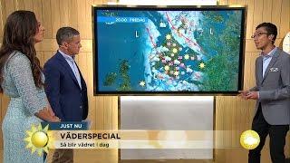 Väderspecial: Här blir det fint väder – här blir det kasst  - Nyhetsmorgon (TV4)