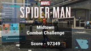 Midtown Combat Challenge - Score of 97,349 | Spider-man (PS4)