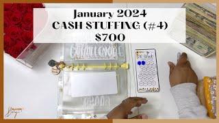 $700 CASH STUFFING | JANUARY 2024 | SAVINGS CHALLENGES  | 100 ENVELOPE CHALLENGE | CASH ENVELOPES