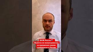 ВНЖ России 2024. Памятка по аннулированию за нарушение сроков пребывания в РФ в течение года. Юрист