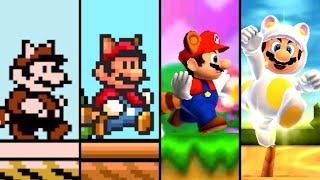 Evolution of Super Leaf in Super Mario (1988-2022)