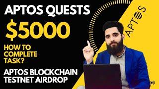 $5000 APTOS Blockchain Airdrop||How to complete APTOS Testnet Quests & EARN $APC ||aptpp quest tasks