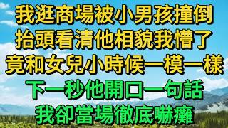 我逛商場被小男孩撞倒，抬頭看清他相貌我懵了，竟和女兒小時候一模一樣，下一秒他開口一句話，我卻當場徹底嚇癱 | 柳梦微语