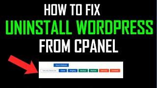 How to Uninstall Wordpress from Cpanel