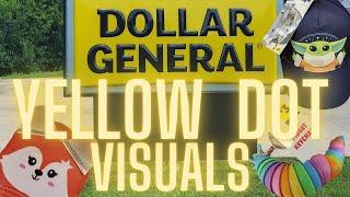 Dollar General Over 100 Yellow Dot Accessories Clearance Visuals