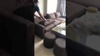 GHẾ SOFA GÓC RẺ QUY NHƠN | BÀN GHẾ SALON CHỮ L ĐẸP PHÒNG KHÁCH