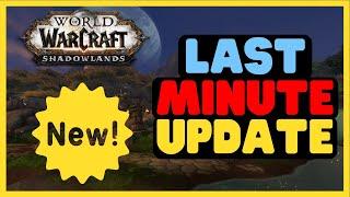 WoW Patch Update Today | Patch 9.0.5 News