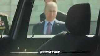 Funny: Putin can't open the door during the inspection of UAZ Patriot, General breaks off the handle