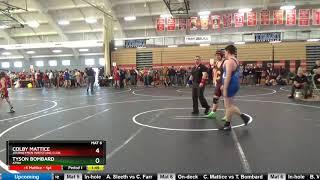 Junior Men 195 Colby Mattice JOURNEYMEN WRESTLING CLUB Vs Tyson Bombard ATWA