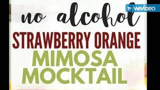 Great Drink for Brunch.. Cooking with TJINSPIRES..Non- alcoholic strawberry orange mimosa