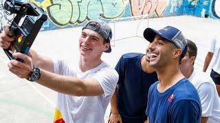 F1 Drivers Max Verstappen Vs Daniel Ricciardo in FUTSAL!