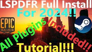 LSPDFR Full Install Tutorial! | All Plugins Included! | 2024! | #criminaljusticeyoutube