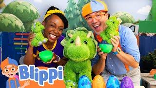 Counting 1 to 10 with Blippi: Dino Egg Hunt Adventure! | Educational Videos for Kids